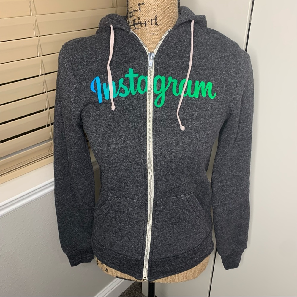 Alternative Brand Instagram Logo Zipper Hoodie Sweatshirt